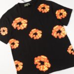T-Shirt Denim Tears Floral Print Black - Image 3