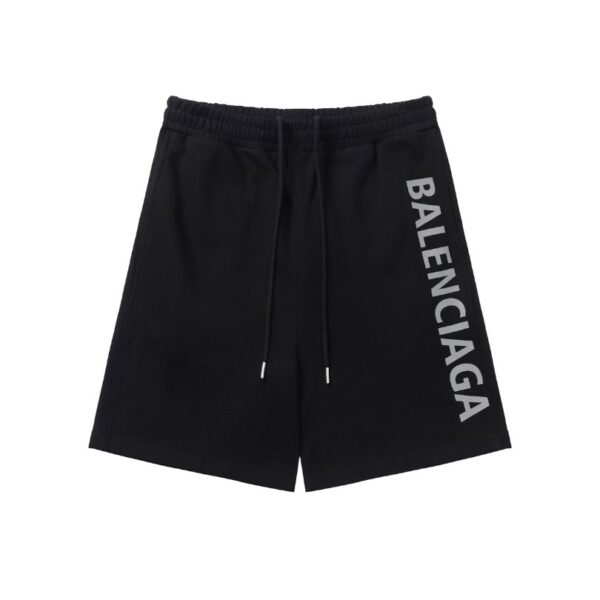 Shorts Balenciaga Logo Black BL056 - Image 1