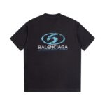 T-shirt Balenciaga Authentic Sport Black BL034 - Image 2