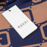 Hoodie Gucci Monogram Brown Blue GC080 - Image 8