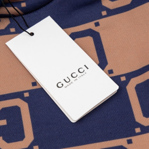 Hoodie Gucci Monogram Brown Blue GC080 - Image 8