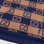 Hoodie Gucci Monogram Brown Blue GC080 - Image 6
