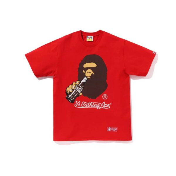 T-shirt BAPE Coca-Cola Red Collaboration BP069 - Image 1