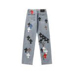 Jeans Chrome Hearts Multicolor Cross Patch CH022 - Image 2