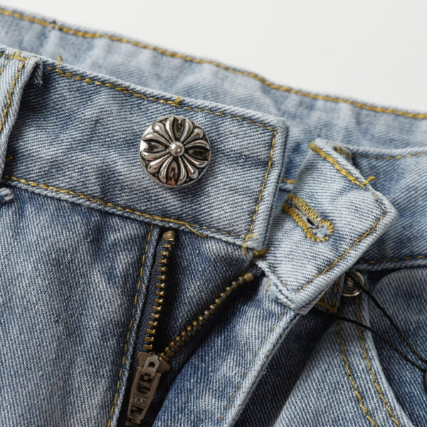 Jeans Chrome Hearts Multicolor Cross Patch CH022 - Image 5