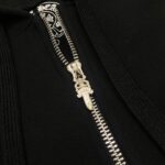 Hoodie Chrome Hearts Cross Zip Black CH064 - Image 8