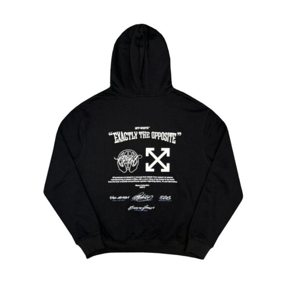 Hoodie Off-White Arrows Graphic Black OFF018 - Image 1