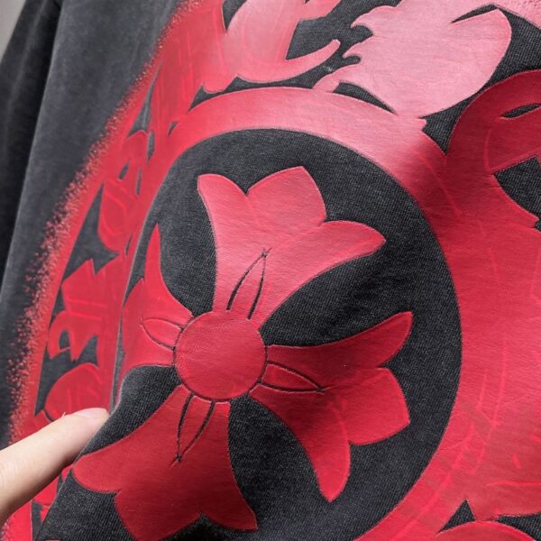 T-shirt Chrome Hearts Cross Graphic Print CH070 - Image 7