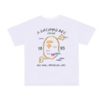 T-shirt BAPE Japan Map Embroidery White BP011 - Image 2
