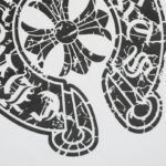 T-shirt Chrome Hearts Horseshoe White Logo CH015 - Image 7