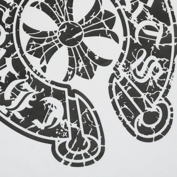 T-shirt Chrome Hearts Horseshoe White Logo CH015 - Image 7