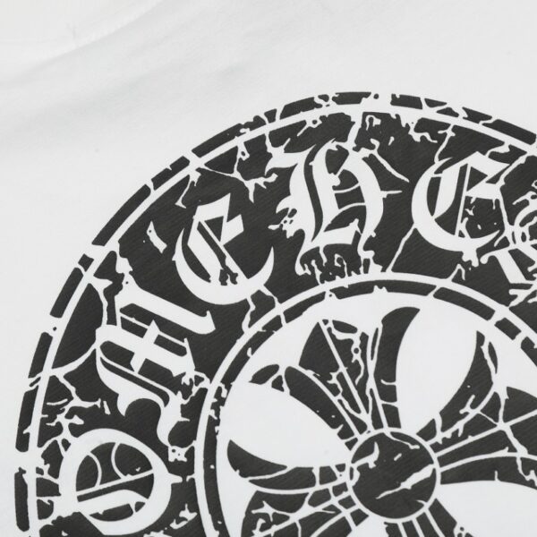 T-shirt Chrome Hearts Horseshoe White Logo CH015 - Image 6