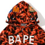 Hoodie BAPE XO Camo Red Full Zip BP020 - Image 10