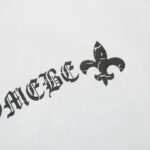 T-shirt Chrome Hearts Horseshoe White Logo CH015 - Image 4