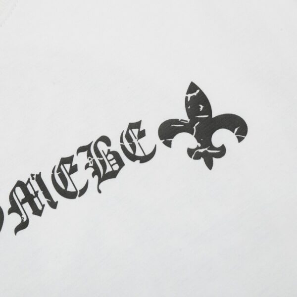 T-shirt Chrome Hearts Horseshoe White Logo CH015 - Image 4