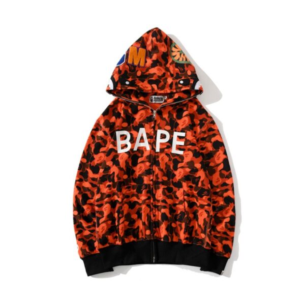 Hoodie BAPE XO Camo Red Full Zip BP020 - Image 1
