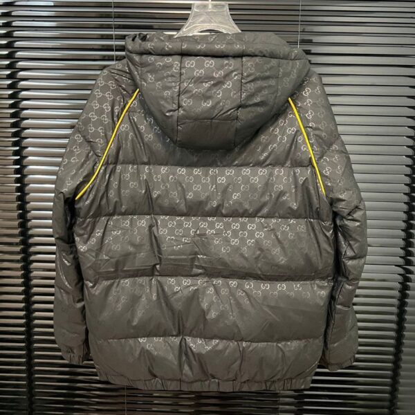 Jacket Puffer Gucci GG Monogram Hooded GC111 - Image 2
