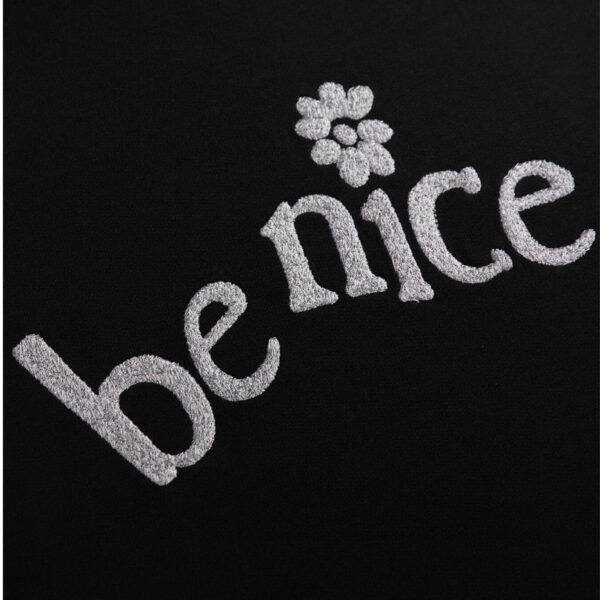 Hoodie Dior Black Be Nice Graphic DO055 - Image 5