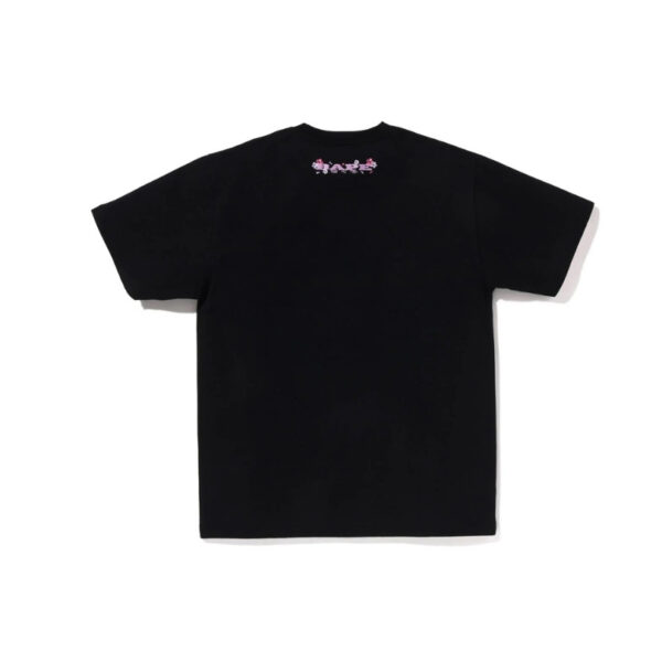 T-shirt BAPE Sakura Ape Head Black BP072 - Image 2