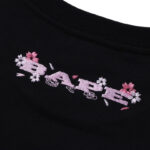 T-shirt BAPE Sakura Ape Head Black BP072 - Image 5