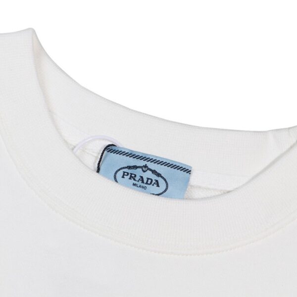 Sweatshirt Prada Deer Embroidery White PD023 - Image 8