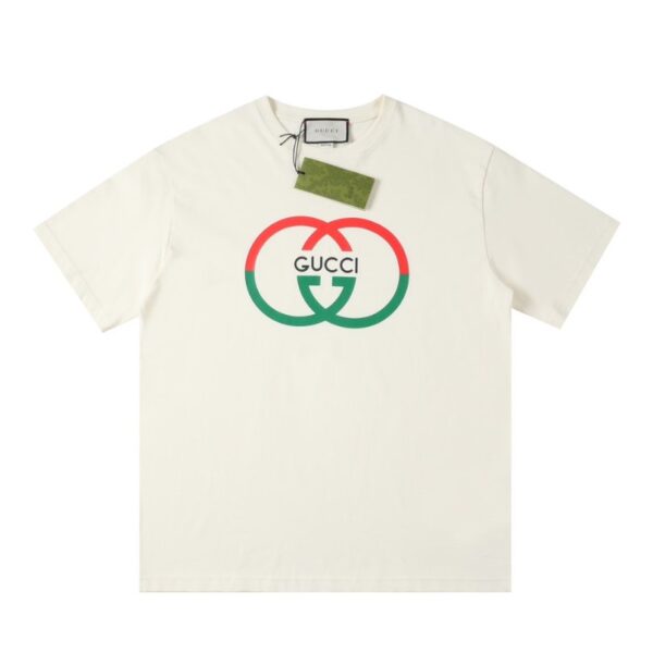 T-shirt Gucci Interlocking Logo White GC014 - Image 1