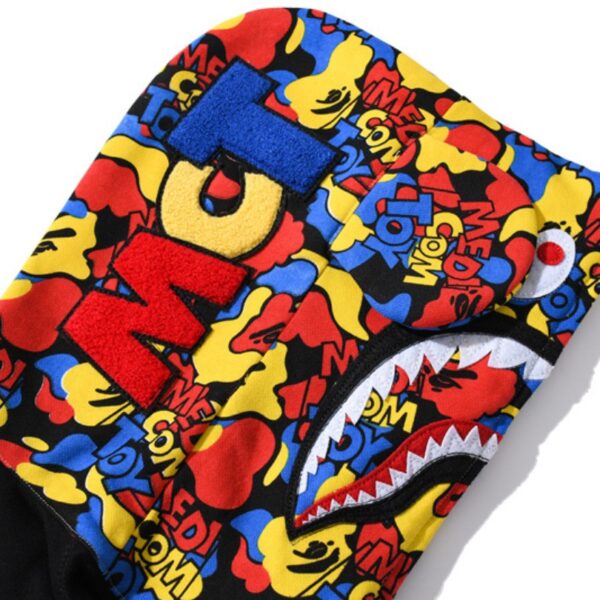 Hoodie BAPE Color Block Full Zip BP019 - Image 8