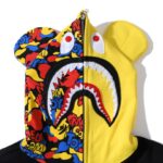 Hoodie BAPE Color Block Full Zip BP019 - Image 4
