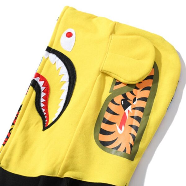Hoodie BAPE Color Block Full Zip BP019 - Image 7
