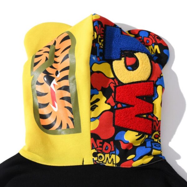Hoodie BAPE Color Block Full Zip BP019 - Image 5