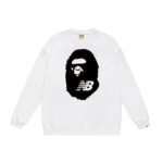 BAPE x New Balance Logo Sweatshirt White BP063