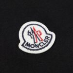 T-shirt Moncler Black Embroidered Logo Tee MCL005 - Image 4