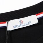 T-shirt Moncler Black Embroidered Logo Tee MCL005 - Image 5