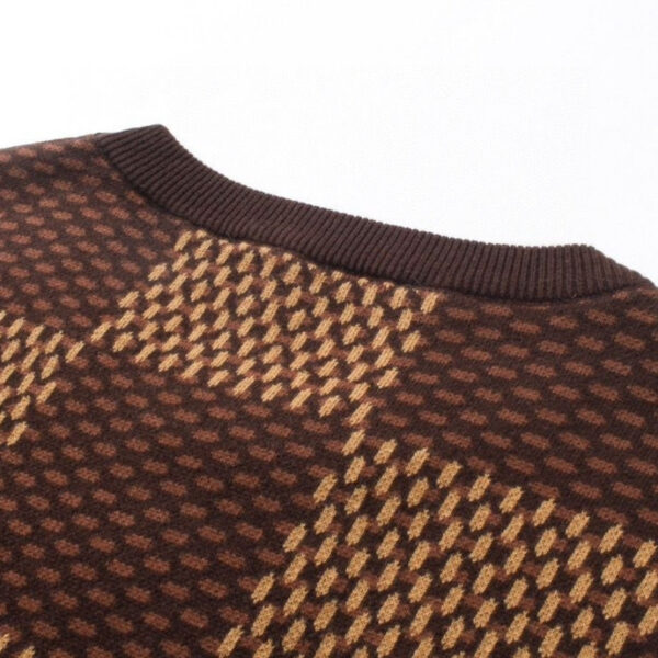 T-shirt Louis Vuitton Checkered LV Logo LV018 - Image 7