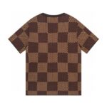 T-shirt Louis Vuitton Checkered LV Logo LV018 - Image 2