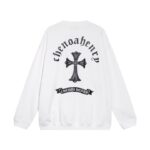 Sweatshirt Chrome Hearts Cross Print White CH050 - Image 2