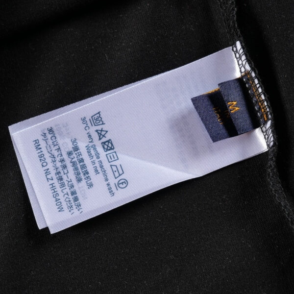 T-shirt Louis Vuitton Blue Graffiti Black Logo LV019 - Image 9