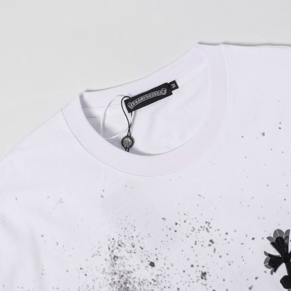 T-shirt Chrome Hearts Floral Graphic White CH054 - Image 8