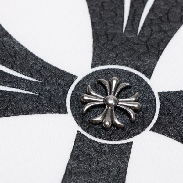 Sweatshirt Chrome Hearts Cross Print White CH050 - Image 5