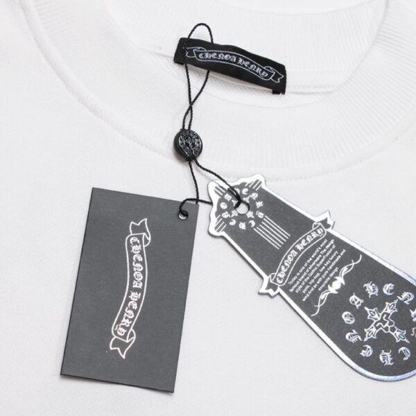 Sweatshirt Chrome Hearts Cross Print White CH050 - Image 8
