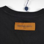 T-shirt Louis Vuitton Blue Graffiti Black Logo LV019 - Image 7