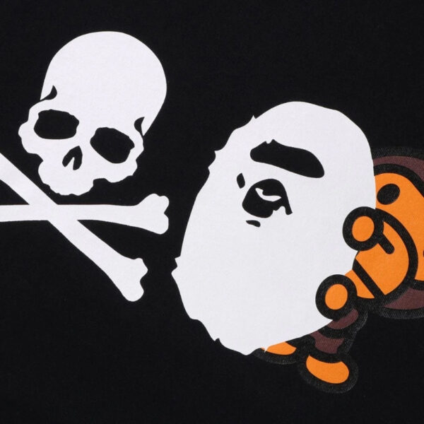 T-shirt BAPE Skull Baby Milo Black BP077 - Image 2