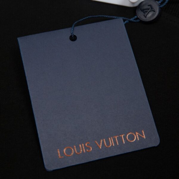 T-shirt Louis Vuitton Rope Logo Black LV026 - Image 9