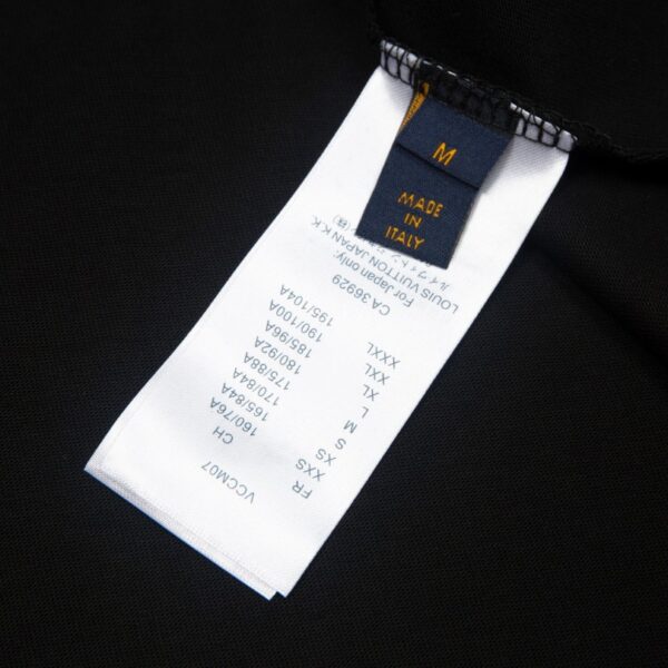 T-shirt Louis Vuitton Rope Logo Black LV026 - Image 10