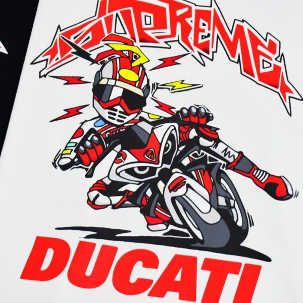 T-shirt Supreme Ducati Racing Graphic White SP038 - Image 4