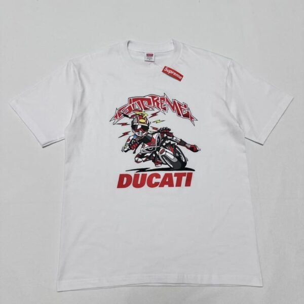 T-shirt Supreme Ducati Racing Graphic White SP038 - Image 5