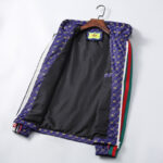 Jacket Gucci Monogram Stripe Blue GC078 - Image 4