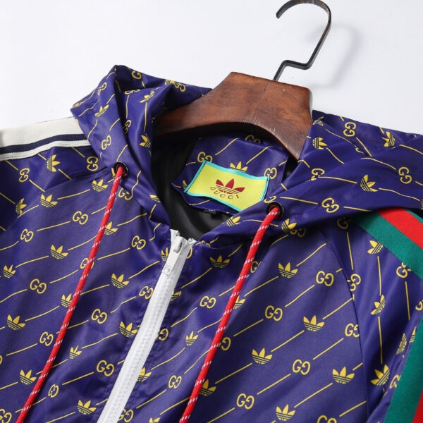 Jacket Gucci Monogram Stripe Blue GC078 - Image 12