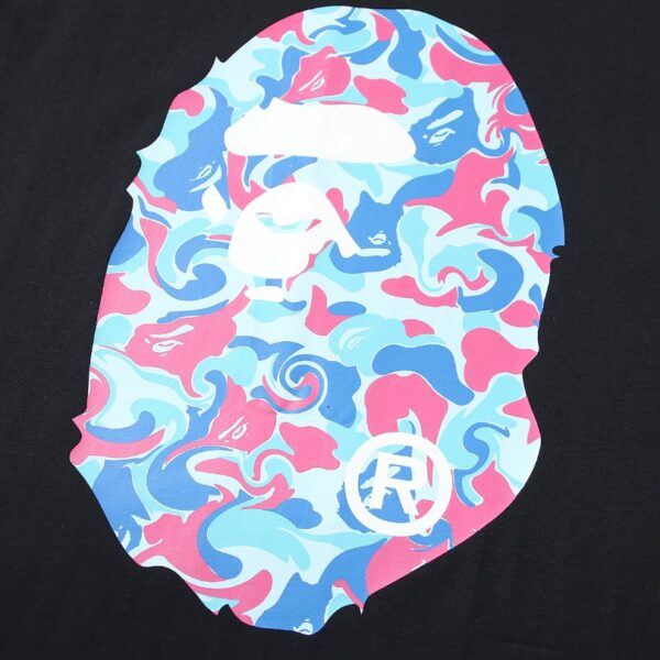 T-shirt BAPE Color Camo Ape Head Black BP006 - Image 4