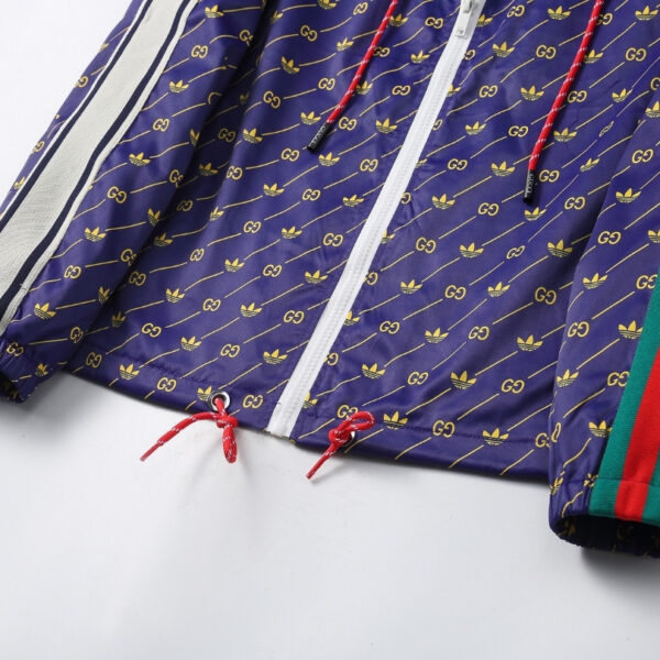 Jacket Gucci Monogram Stripe Blue GC078 - Image 9